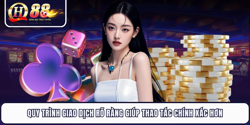 Quy trình giao dịch rõ ràng giúp thao tác chính xác hơn